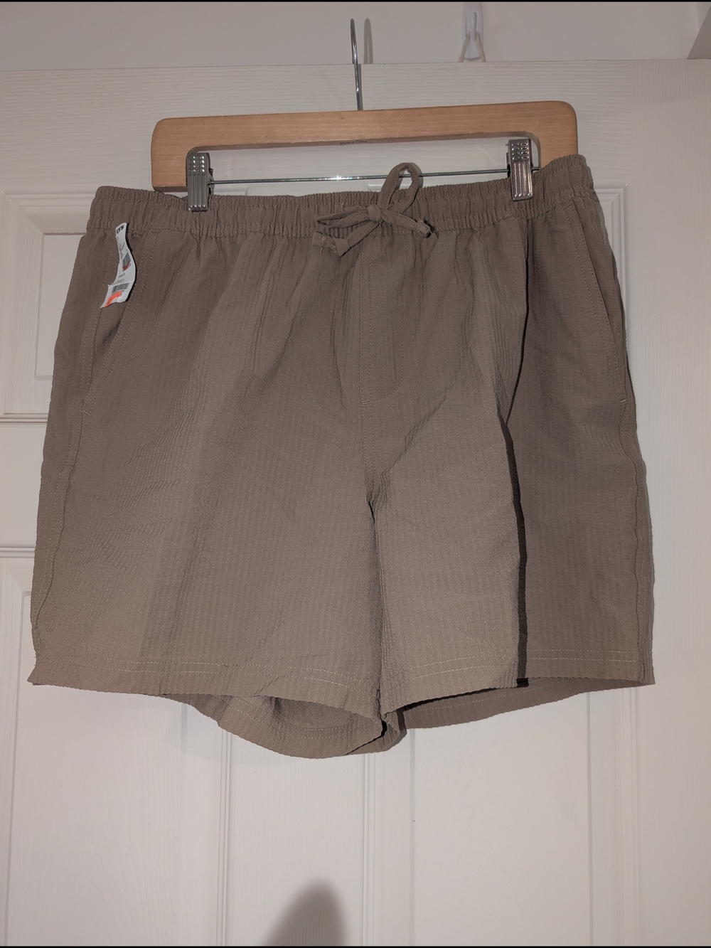 RSQ Men's Drawstring Athletic Shorts - Taupe